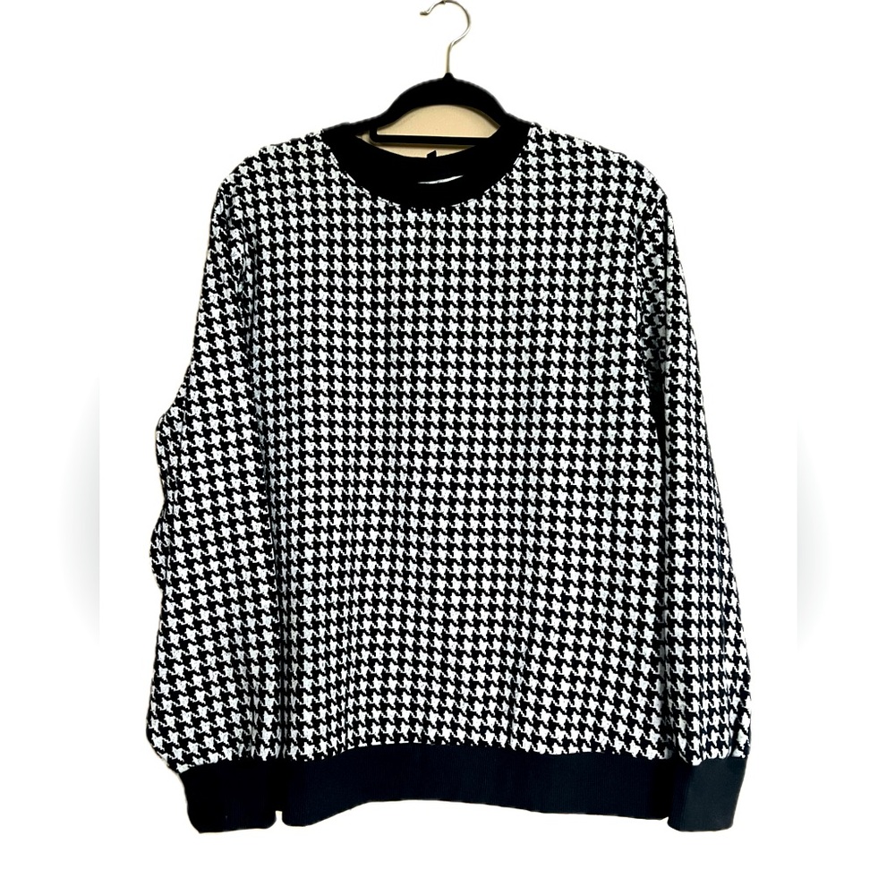 NWT Who What Wear Houndstooth Sweater